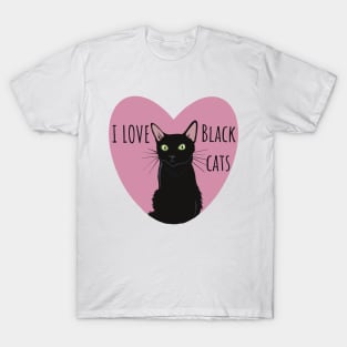 I love black cats T-Shirt